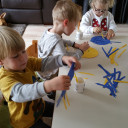 Een aantal knutselwerkjes die de kinderen de afgelopen periode hebben gemaakt